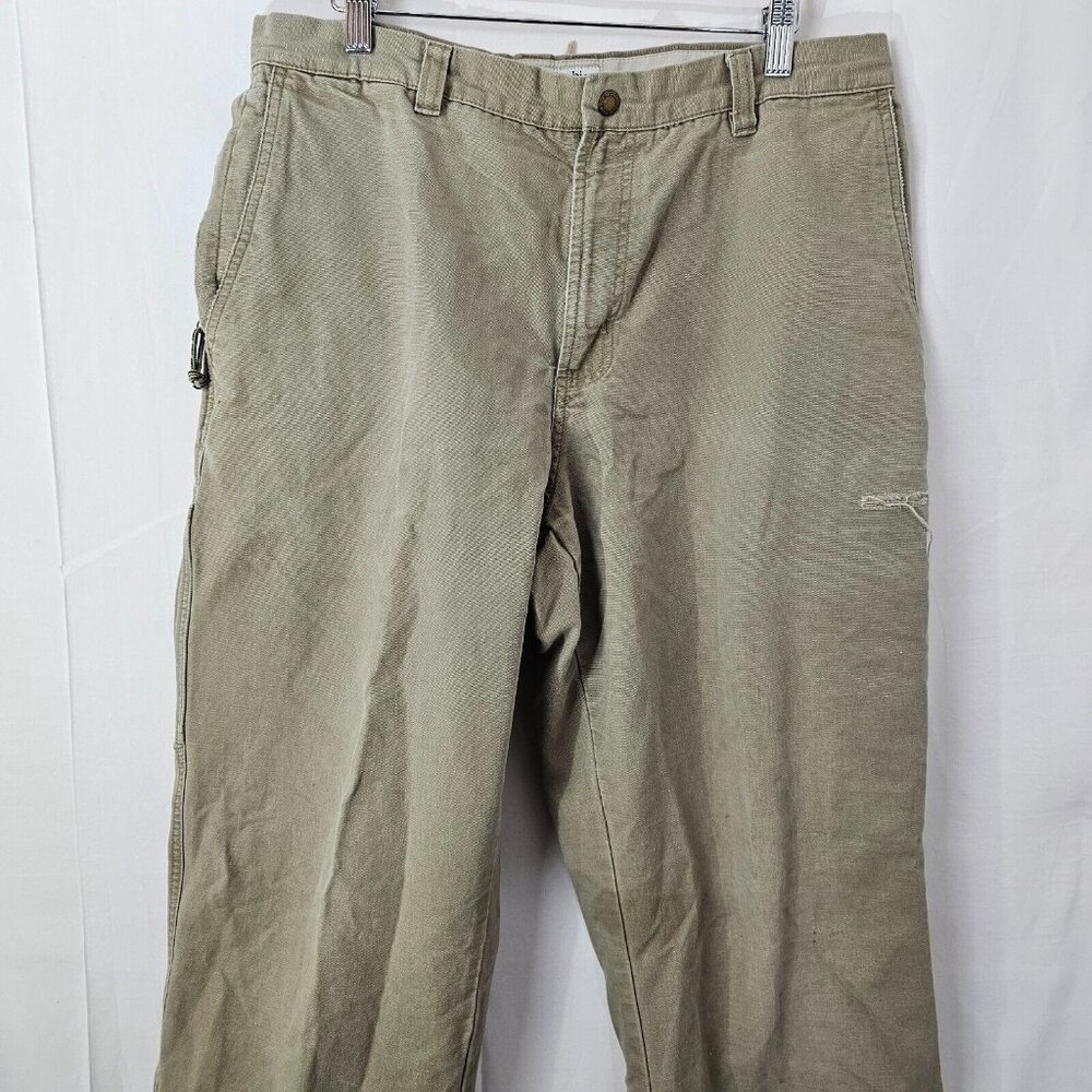 READ Columbia Khaki Pants Mens 34x30 Straight Leg Distressed Outdoor Hiking Y2K - Picture 10 of 14